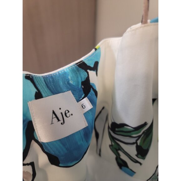 AJE. Maya Tiered Mini Dress  US 6  Floral Pattern Lined - Picture 5 of 6